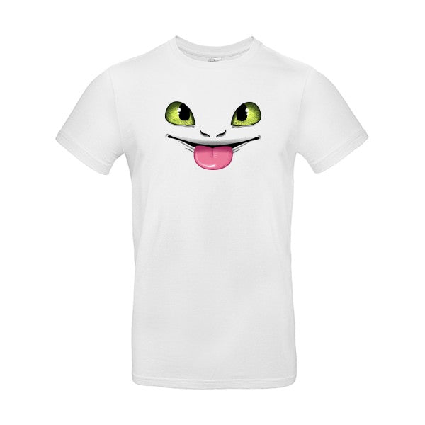 Dragon tongue |T shirt original|E190 White Taille 5XL