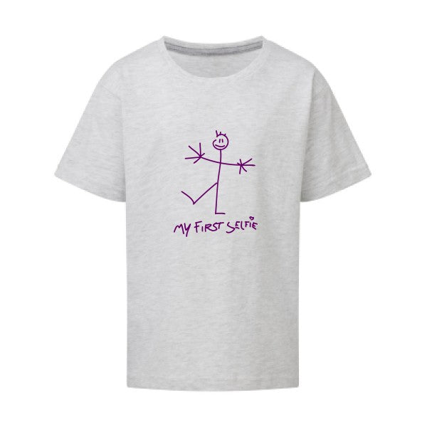 First Selfie Flex Violet SG - Kids T-shirt enfant Ash Grey Taille 152 (11-12/2XL)