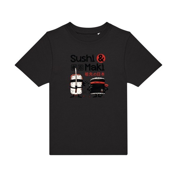 t-shirt humour enfant -Sushi-et-Maki- couleur  Black