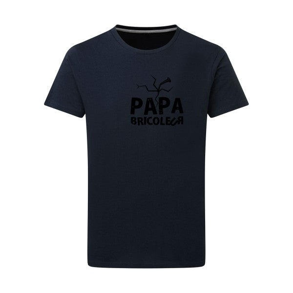 Papa bricoleur - Flex noir Tshirt original Navy  5XL