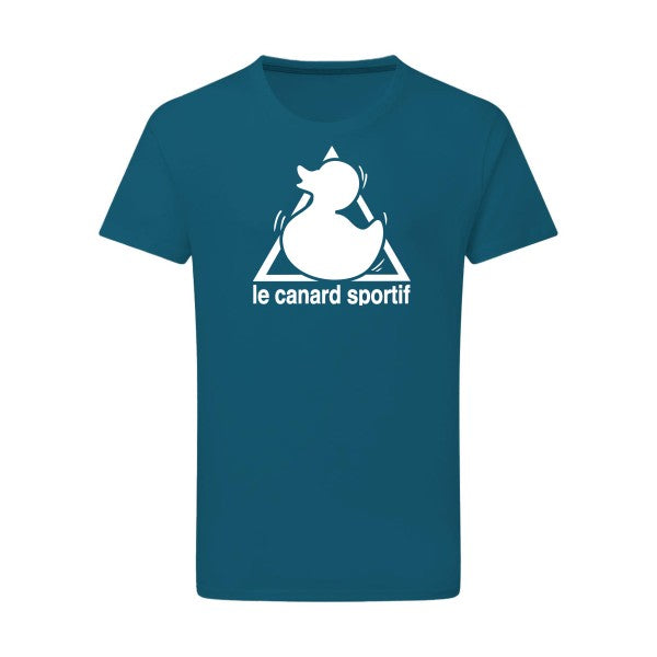 Canard Sportif Blanc -Flex Blanc sur T-shirt SG  Petrol  2XL