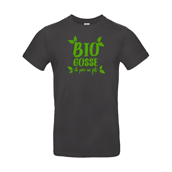 BIO GOSSE  Flex Vert pomme |E190 T-shirt|Used Black||2XL