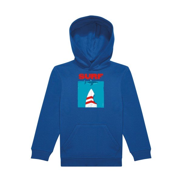 sweat capuche enfant Bleu Royal SURF
