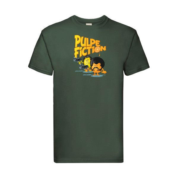 Pulpe Fiction Fruit of the loom 205 g/m² T-shirt/ bottle green