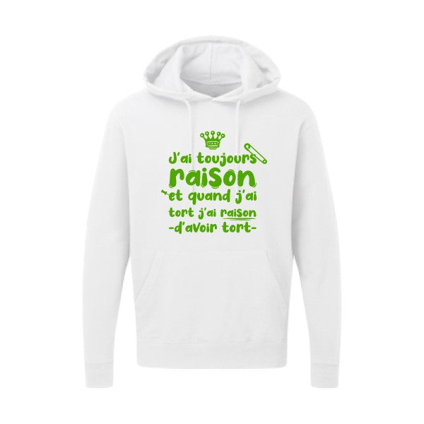 J'ai toujours raison Vert pomme SG - Hooded Sweatshirt Sweat capuche