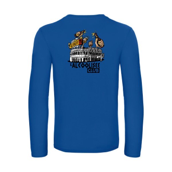 alcoolizee-t-shirt-manches-longues-original-humour -Royal Blue