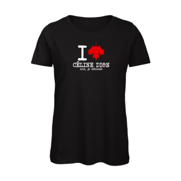 I-loVe-Celine- - t-shirt original femme Black