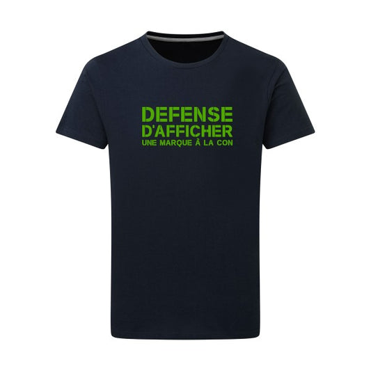 Marque à la Con vert pomme -Flex vert pomme sur T-shirt SG  Navy  5XL