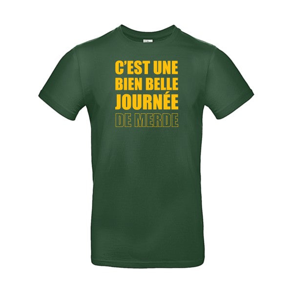 Journée de m...Flex jaune or- T-shirt E190|Bottle Green||2XL