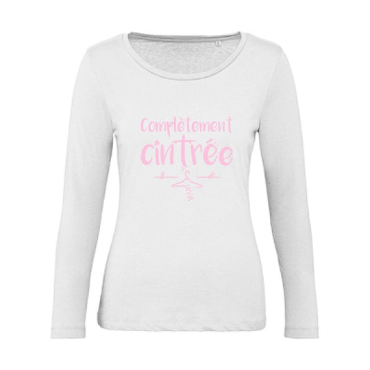 ComplÃ¨tement cintrÃ© Rose |   T shirt manches longues femme|100% bio