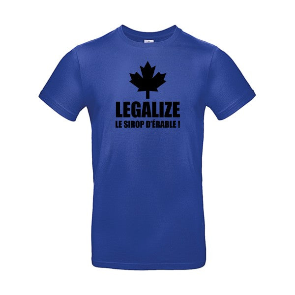 Legalize le sirop d'érableFlex noir- T-shirt E190|Cobalt Blue||2XL