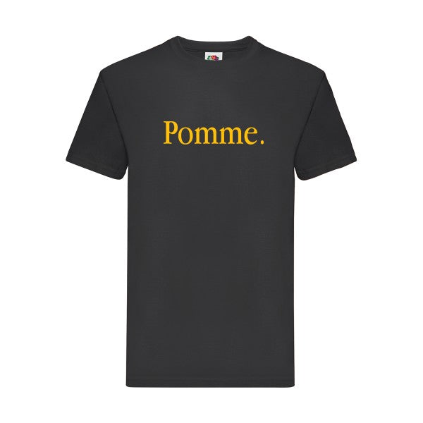 T-shirt|Pub Subliminale |flex jaune Or| Fruit of the loom 205 g 