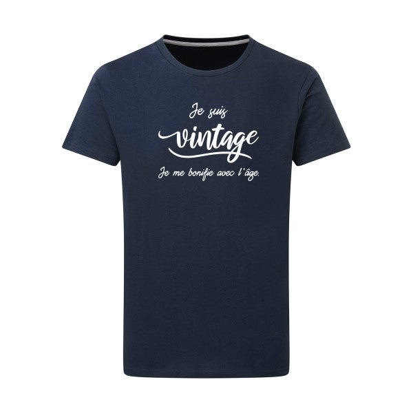 Je suis vintage  - Flex Blanc Tshirt original Denim  XL