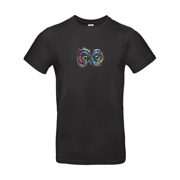 T-shirt humour original Infiniment Chouette T Shirt couleur Black