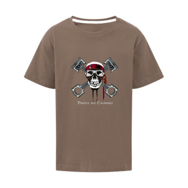 Pirates des Calamines SG - Kids T-shirt enfant Deep Taupe Taille 128 (7-8/L)