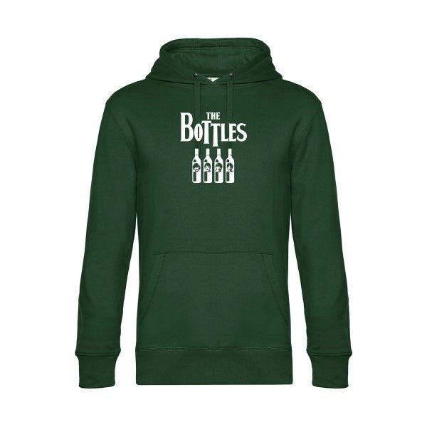 The-Bottles sweat shirt original Bottle Green flex Blanc impression Face