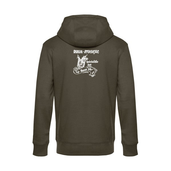 Rhum-atologue sweat shirt original Khaki flex Blanc impression Dos