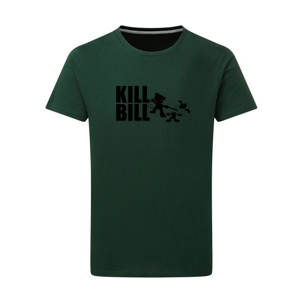 kill bill noir -Flex noir sur T-shirt SG  Bottle Green  2XL