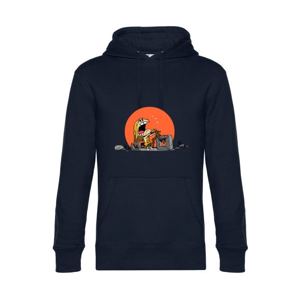 Wheel- Sweat à capuche original Navy Blue - RueDuTeeshirt