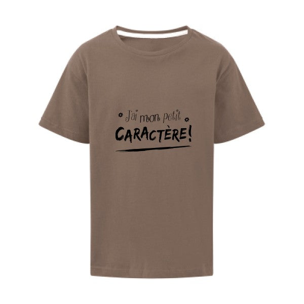 J'ai mon petit CARACTÈRE ! SG - Kids T-shirt enfant Deep Taupe Taille 128 (7-8/L)