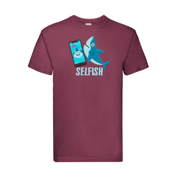 Selfish Fruit of the loom 205 g/m² T-shirt/ bordeaux