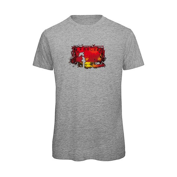 T-shirt humour original Contemplation T Shirt couleur Sport Grey