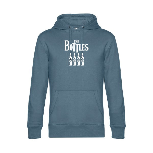 The-Bottles sweat shirt original nordic blue flex Blanc impression Face