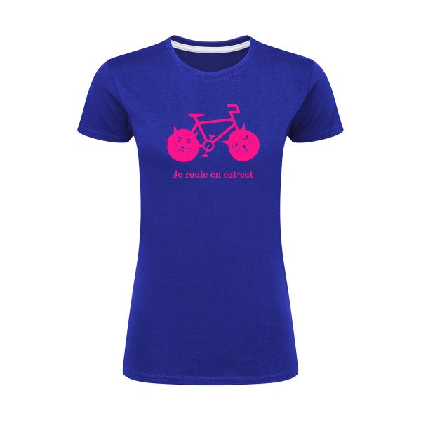 cat-cat bike | Rose Fluo |T shirt original femme|SG