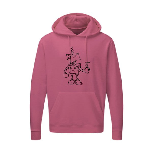 Robot & Bird Noir SG - Hooded Sweatshirt Sweat capuche