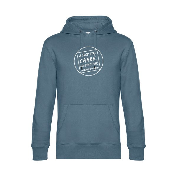 Cercle-vicieux sweat shirt original nordic blue flex Blanc impression Face