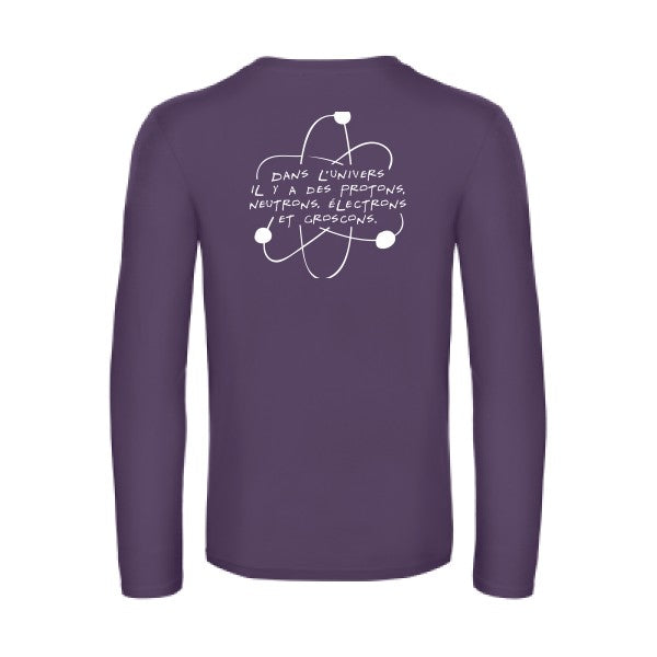 l univers - t shirt- manches- longues- original- humour- Urban Purple impression Dos