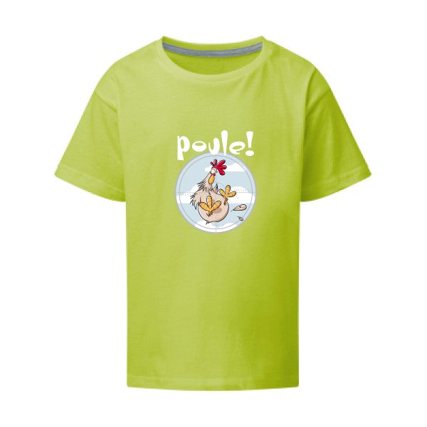 Poule ! SG - Kids T-shirt enfant Lime Taille 152 (11-12/2XL)