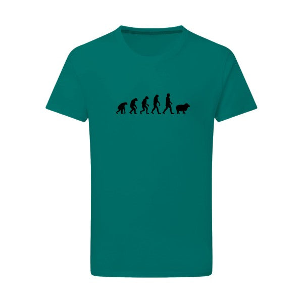 Panurge Evolution noir -Flex noir sur T-shirt SG  Emerald Green  2XL