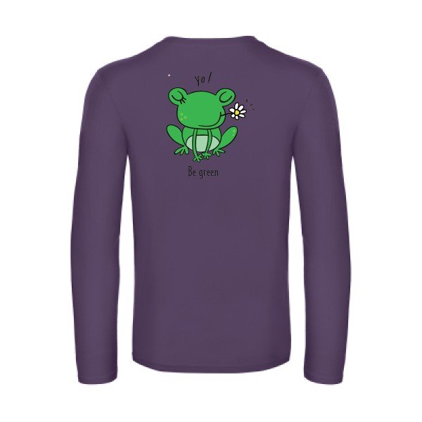 be-green--t-shirt-manches-longues-original-humour -Urban Purple