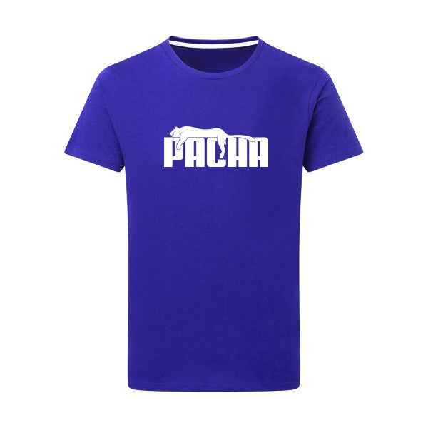 Pacha Blanc -Flex Blanc sur T-shirt SG  Royal Blue  5XL