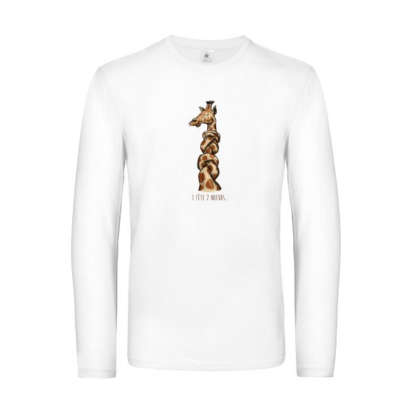 1-tete-2-noeuds-t-shirt-manches-longues-original-humour -White