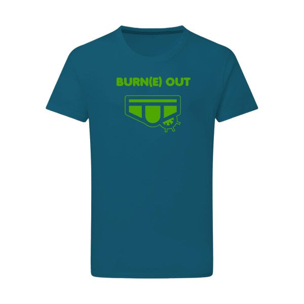 Burn(e) Out vert pomme -Flex vert pomme sur T-shirt SG  Petrol  2XL