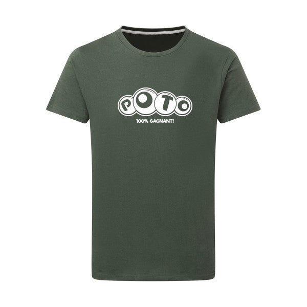 Poto Blanc -Flex Blanc sur T-shirt SG  Thyme  2XL