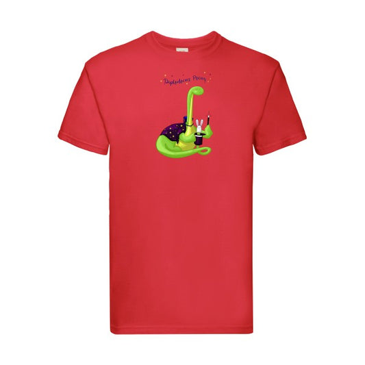 Diplodocus Pocus Fruit of the loom 205 g/m² T-shirt/ Red