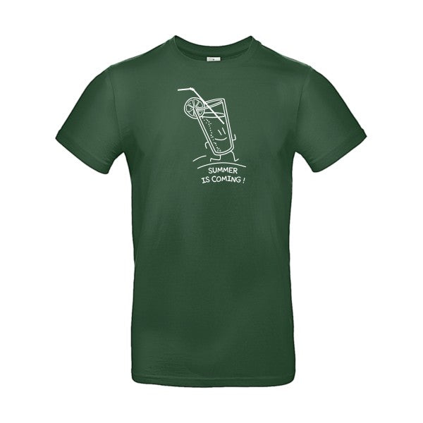 Summer is coming !Flex Blanc - E190 T-shirt|Bottle Green||2XL