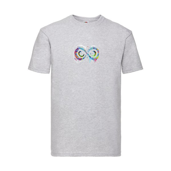 INFINIMENT CHOUETTE Fruit of the loom 205 g/m² T-shirt/ heather grey