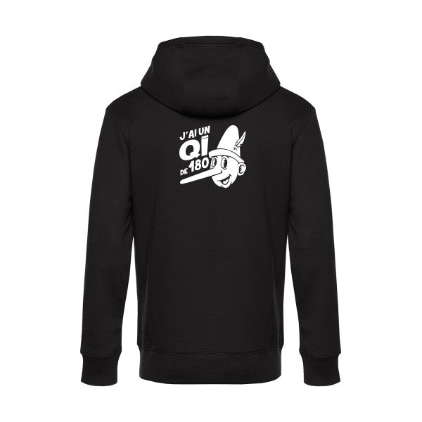 Quotient-intellectuel sweat shirt original Black flex Blanc impression Dos