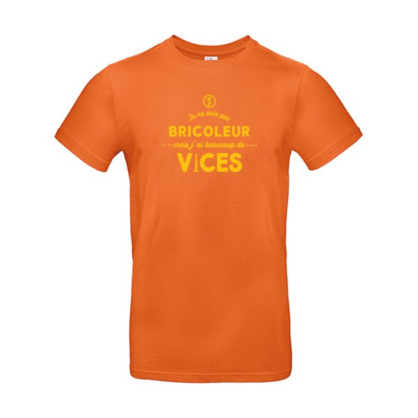 JE NE SUIS PAS BRICOLEURFlex jaune or- T-shirt E190|Urban Orange||2XL