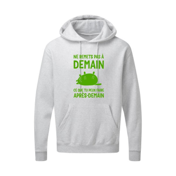 Ne remets pas à demain Vert pomme SG - Hooded Sweatshirt Sweat capuche