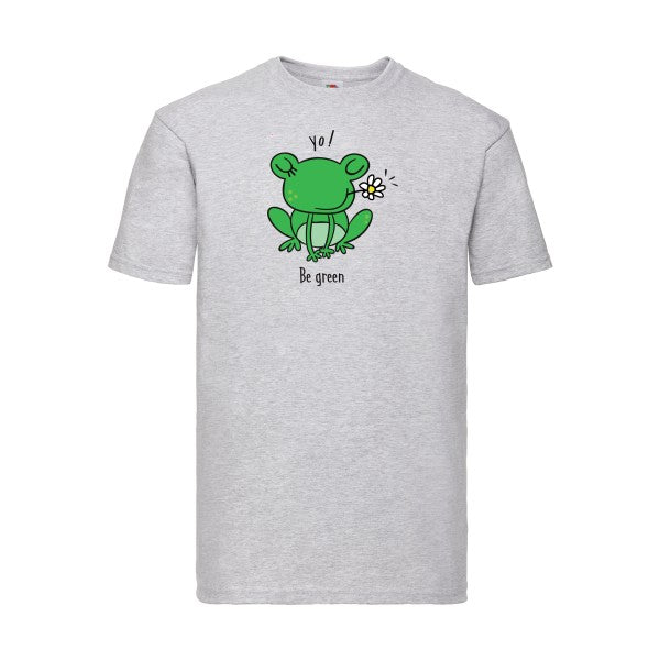 Be Green  Fruit of the loom 205 g/m² T-shirt/ heather grey