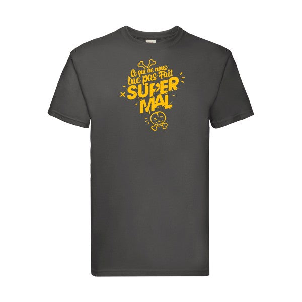 T-shirt|Ce qui ne nous tue pas |flex jaune Or| Fruit of the loom 205 g 