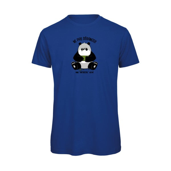 T-shirt humour original Ne Pas Deranger T Shirt couleur Royal Blue