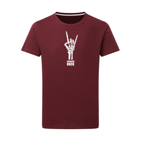 Forever Rock !!! - Flex Blanc Tshirt original Burgundy  2XL