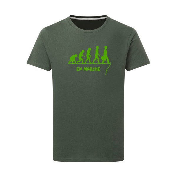 En marche vert pomme -Flex vert pomme sur T-shirt SG  Thyme  2XL