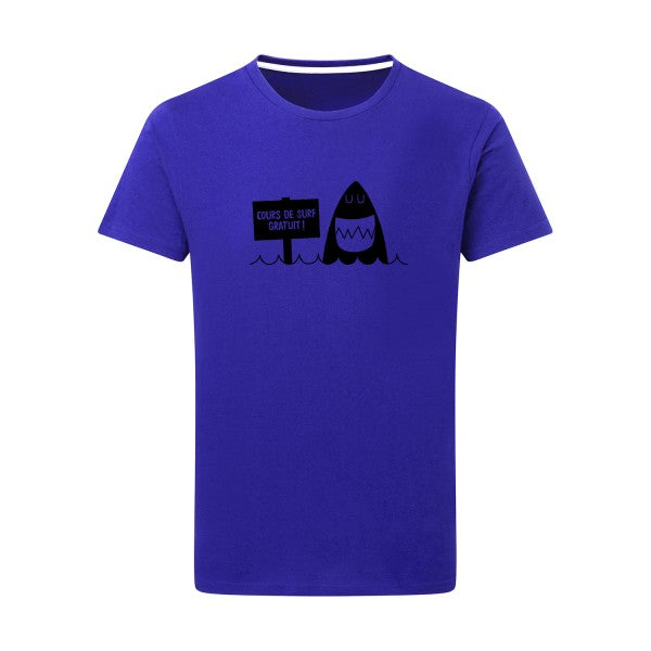 Cours de surf noir -Flex noir sur T-shirt SG  Royal Blue  5XL